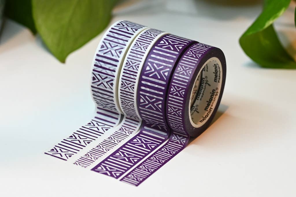 Mudcloth African Textile Inspired Washi Tape Set Cultural Interiors