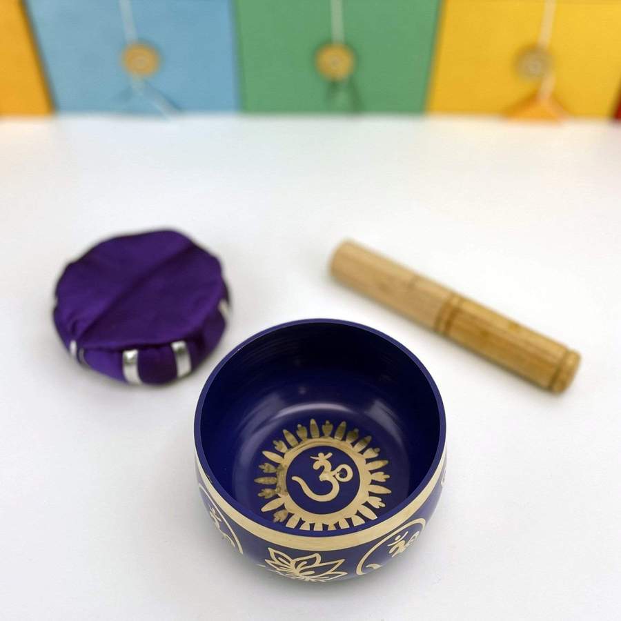 Brass Tibetan Singing Bowls - Chakra Bowls