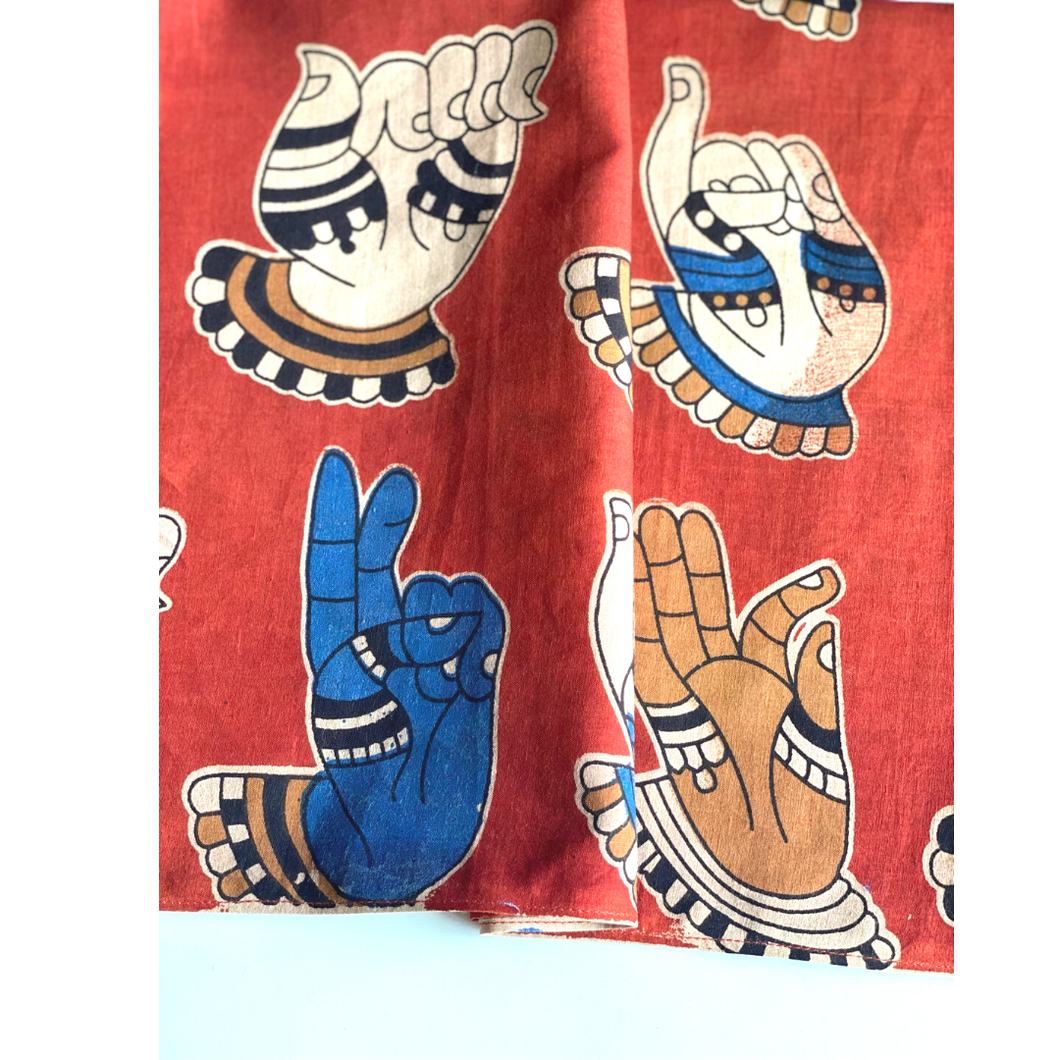 The Indian Bazaar - Bandana -   Mudra  Block Printed Cotton / Headband
