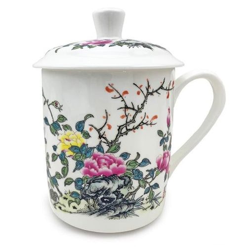 FLORAL BONE CHINA MUG