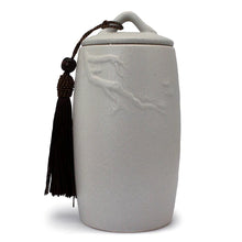 Embossed Ceramic Canister