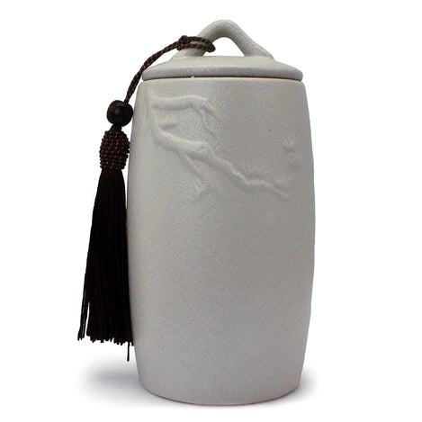 Embossed Ceramic Canister
