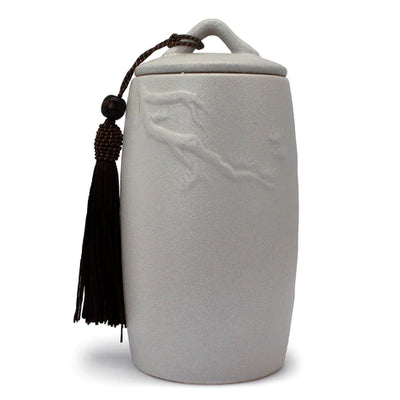 Embossed Ceramic Canister