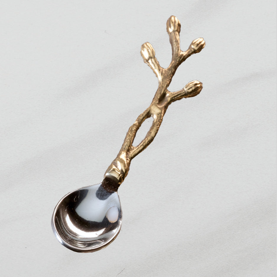 Gilded Steel Bud Spoon
