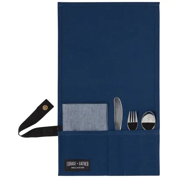 Fall23 Blue Forage and Gather On the Go Cutlery Set of 5 - Danica Heirloom