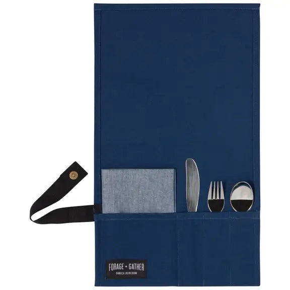 Fall23 Blue Forage and Gather On the Go Cutlery Set of 5 - Danica Heirloom