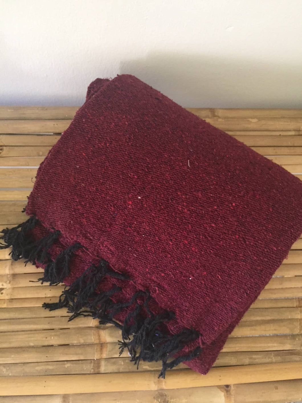 Sea Gypsy California - Solid Handwoven Throws Maroon