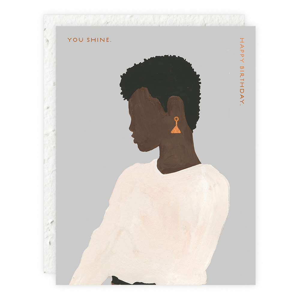 You Shine, Birthday Card-Seedlings