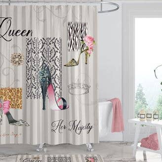 Queen Boutique Shower Curtain - African American Expressions