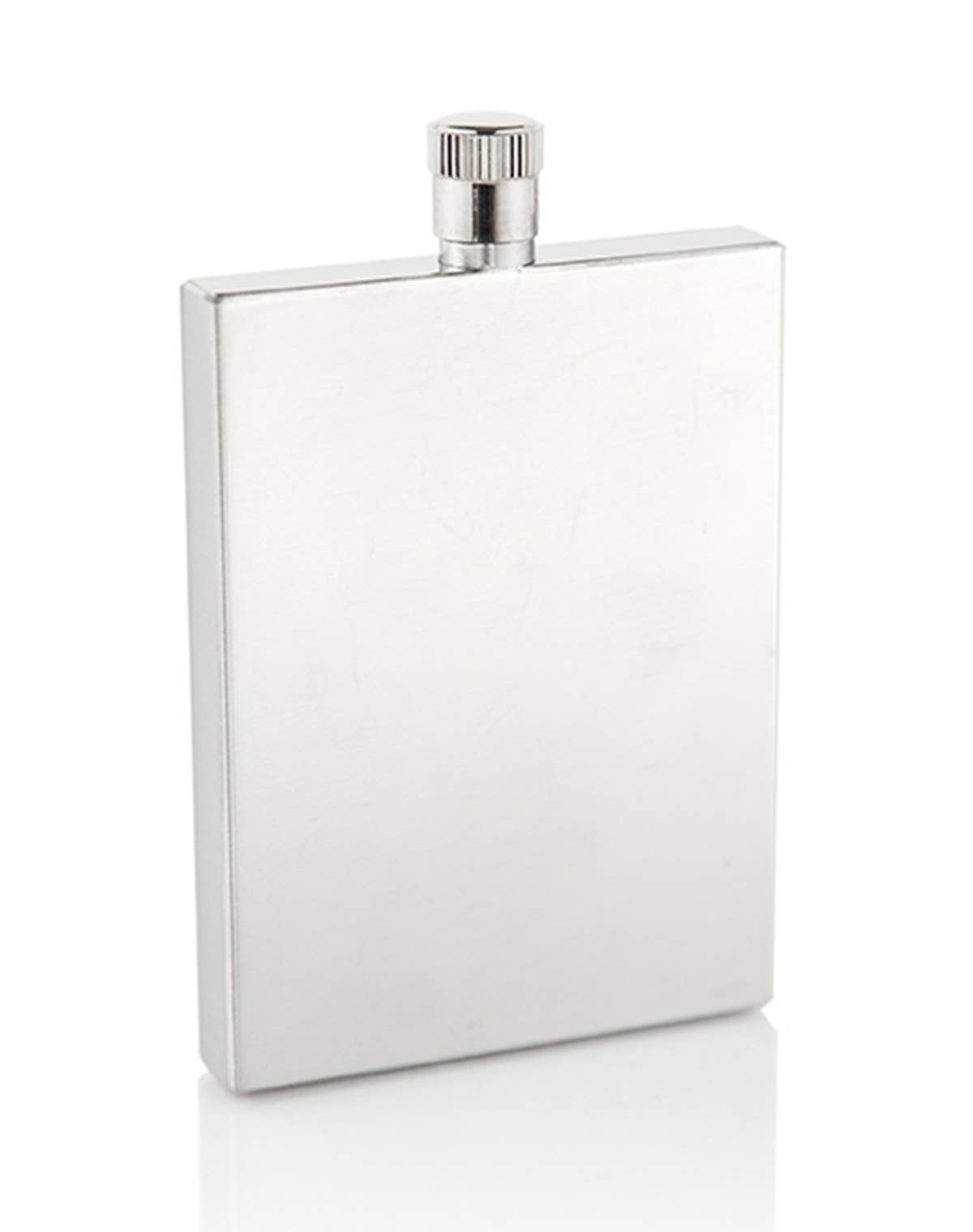 Brouk and Co. - Squarely Sophisticated Flask 3oz (Silver)