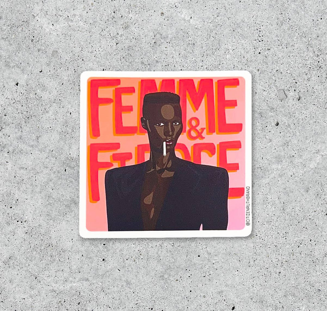 Grace Jones Fierce Sticker