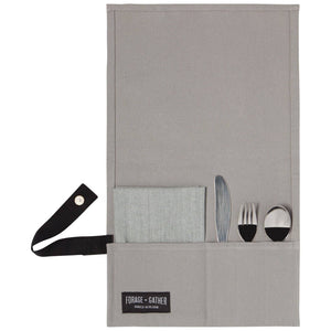 Fall23 Gray Forage and Gather On the Go Cutlery Set of 5 - Danica Heirloom
