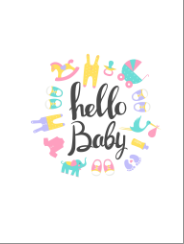 RSVP Gifts And More - Hello Baby - Baby Shower Card