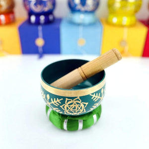 Brass Tibetan Singing Bowls - Chakra Bowls