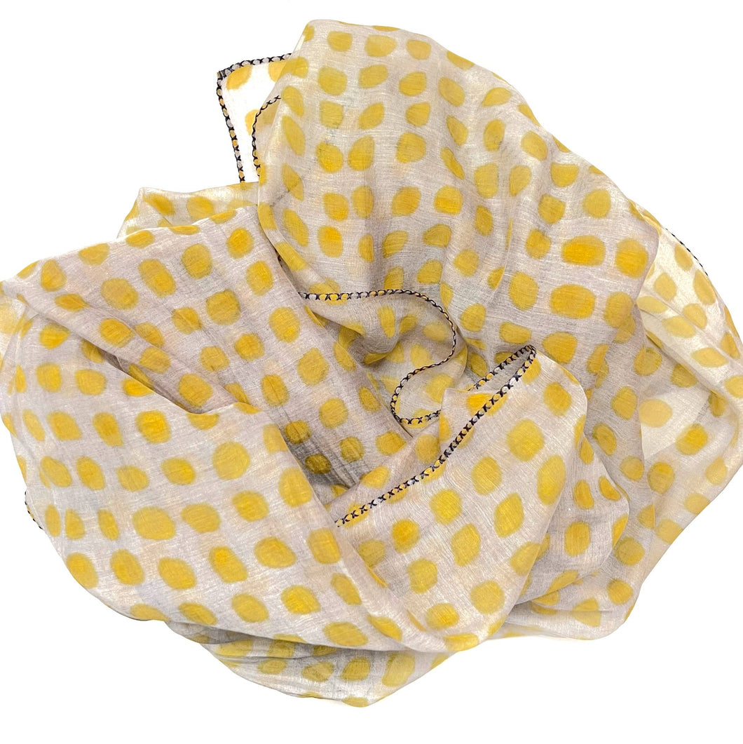 Marigold Row (previously Pavo SF) - 2230 cotton silk scarf