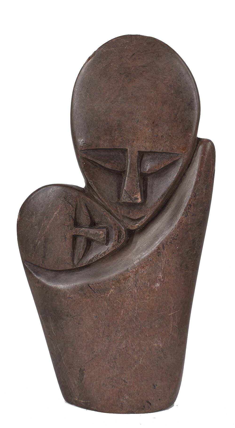 Shona Stone Mother and Child Sculpture 131713 - Africa Direct