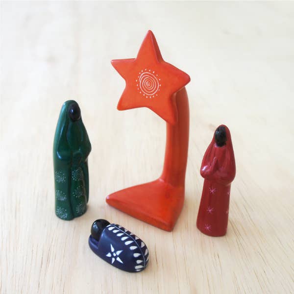 Colorful 4 Piece Nativity-Venture Imports LLC