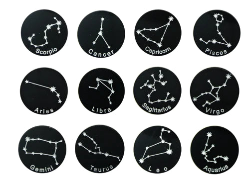 Zodiac Constellation Enamel Pins