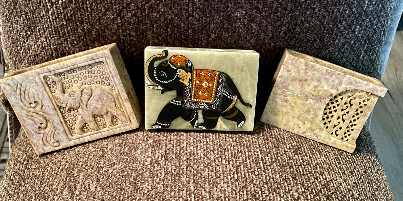 Marble Carved Pencil Holder