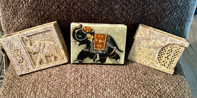 Marble Carved Pencil Holder