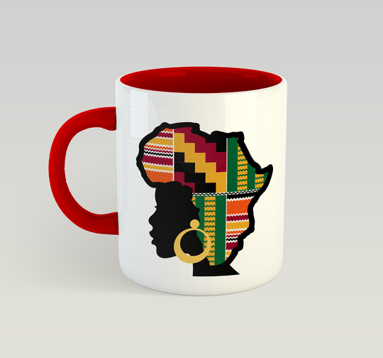 AfroTouch Design - African Queen Mug - Kente