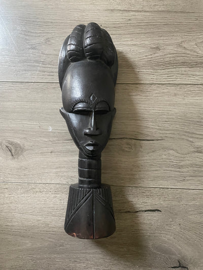 African Ebony Wood Carved Statues