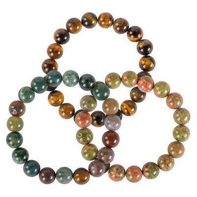 Benjamin International - 10mm Crystal Gemstone Stretch Bracelets