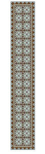 BEIJA FLOR BROWN FLEUR DE LYS EXTRA-LONG TABLE RUNNER