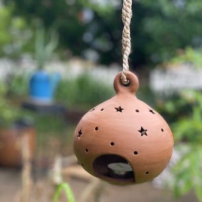 Round Ceramic Lantern-Women of the Cloud Forest