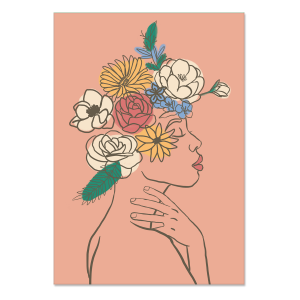 Palms Villa Figure Window Box Notecards