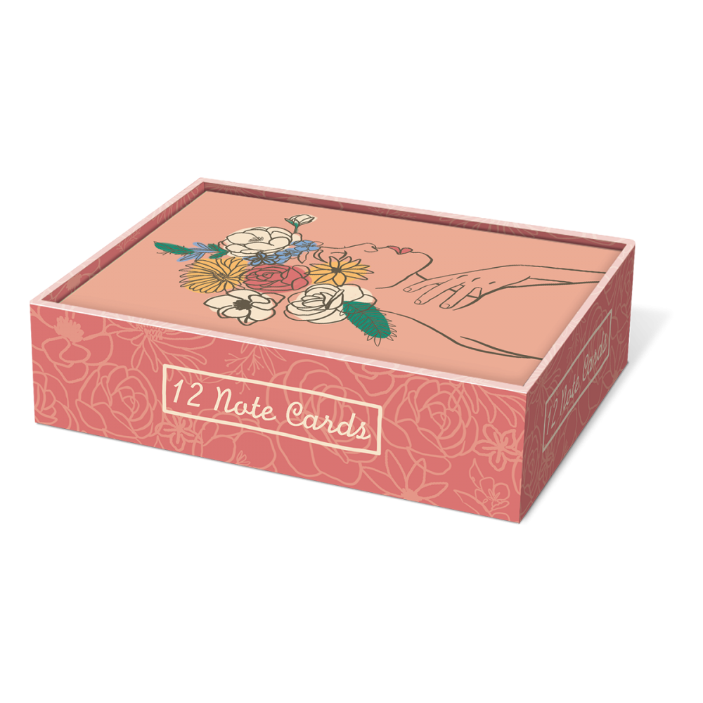 Palms Villa Figure Window Box Notecards