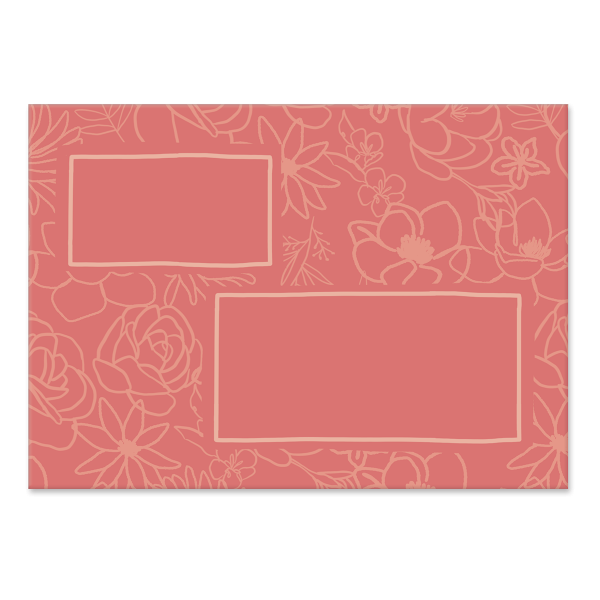 Palms Villa Figure Window Box Notecards