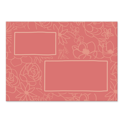 Palms Villa Figure Window Box Notecards