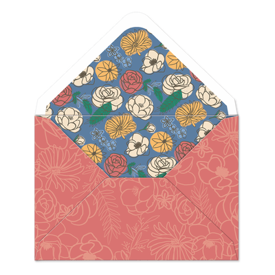 Palms Villa Figure Window Box Notecards