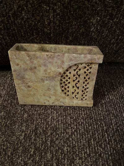 Marble Carved Pencil Holder