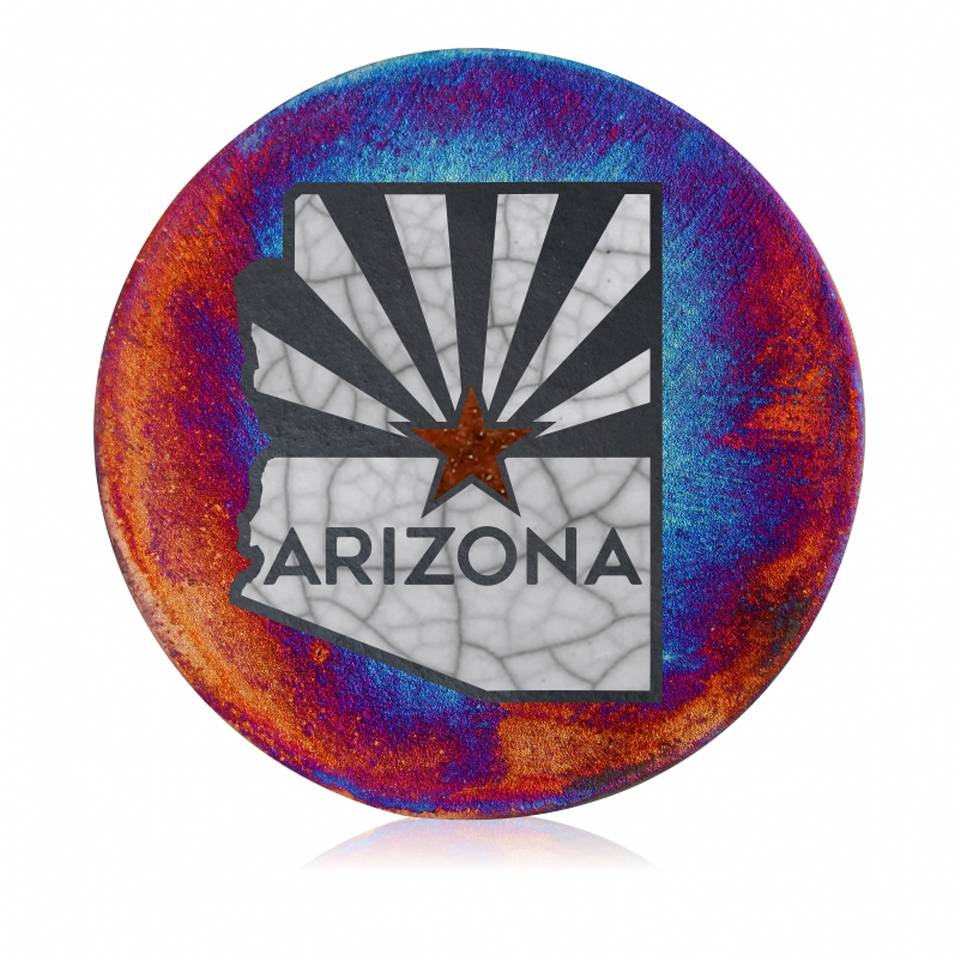 Raku Silhouette Coaster