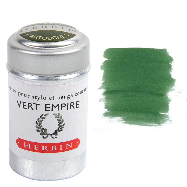 Exaclair - Herbin Fountain Pen Ink Cartridges - Tin of 6