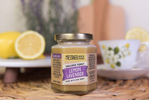 Lemon Lavender Creamed Honey / 9oz. / Messner Bee Farm