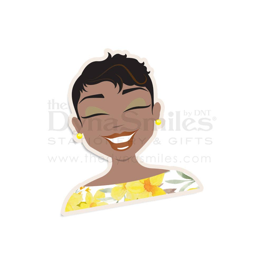 "Ms Pixie Green" Sticker - The DynaSmiles Stationery