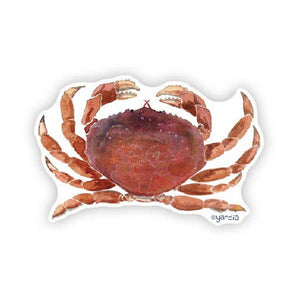 Yardia - Dungeness Crab - West Coast Watercolor Nature Sticker