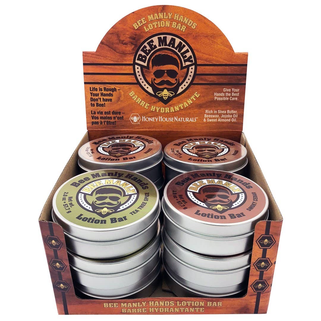 Bee Manly Hands Lotion -Honey House Naturals