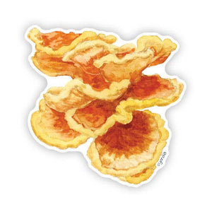 Yardia - Chicken-of-the-Woods Mushrooms - Watercolor Mushroom Sticker
