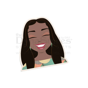 "Ms Sweet Serenity" Sticker - The DynaSmiles Stationery