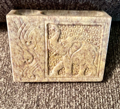 Marble Carved Pencil Holder
