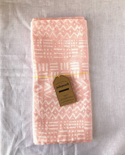 Pink Mudcloth Runner