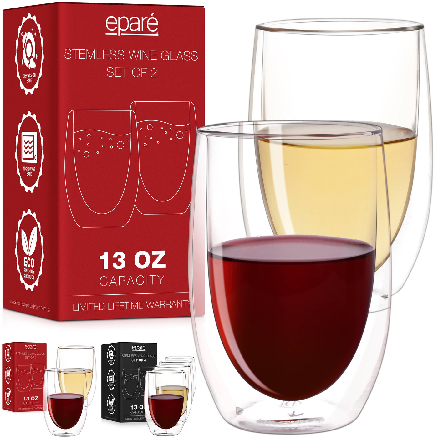 Eparé Double Wall Wine Glass