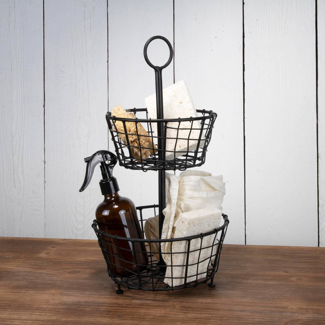 Foreside Home & Garden - Tiered Metal Baskets