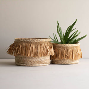 Foreside Home & Garden - S/2 Arlo Natural Woven Baskets