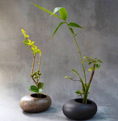 Gohobi Handmade Ikebana Vase, Japanese vase, Colourful set,