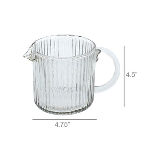 HomArt's Ribbed Glass Pitcher